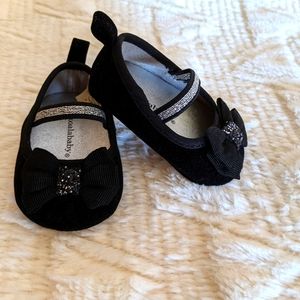 Cute baby velvet Maryjane dress shoes